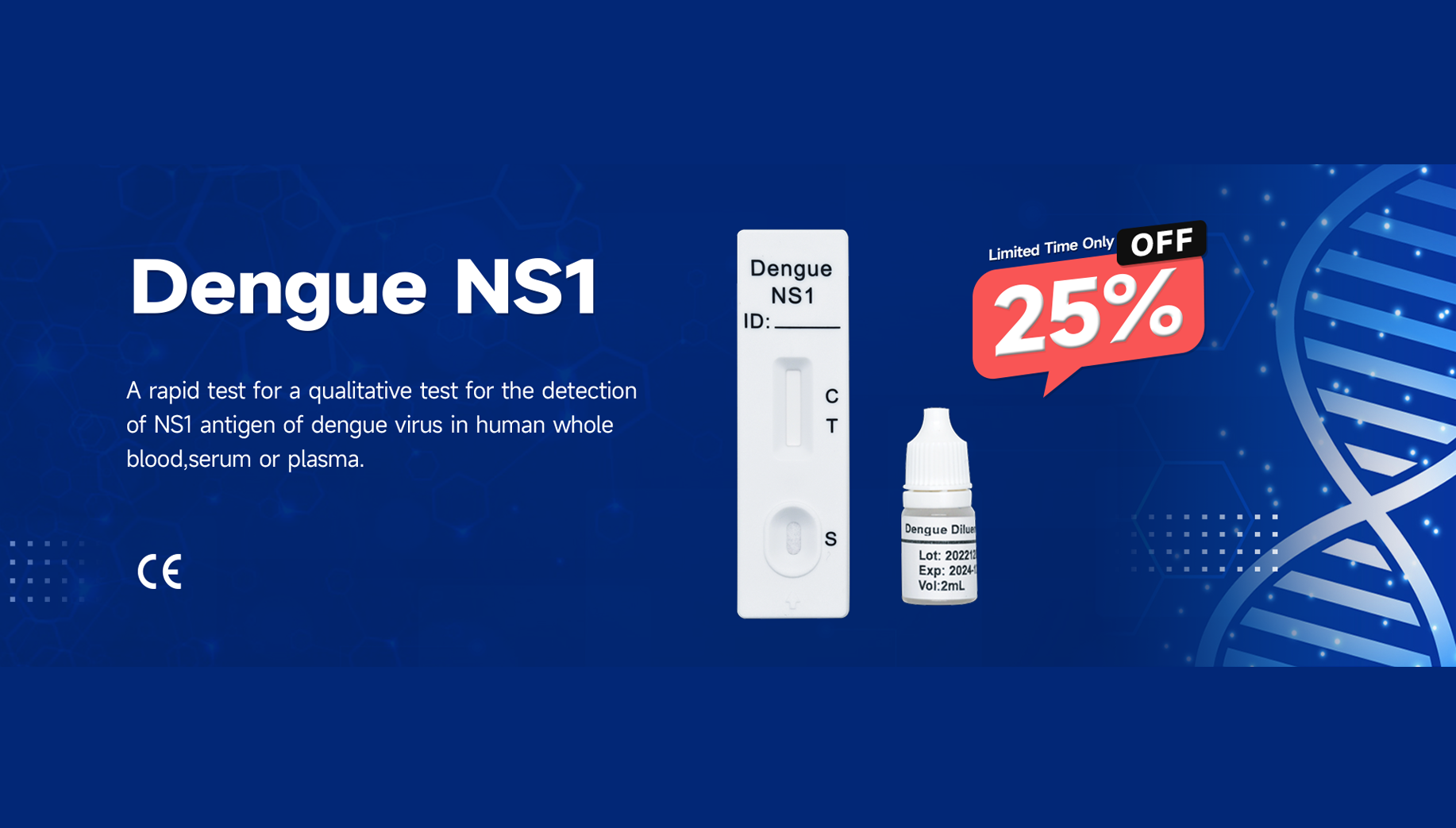 15-Minute Rapid Self-Test for Dengue Fever, NS1 Antigen Early Detection Kit